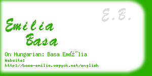 emilia basa business card